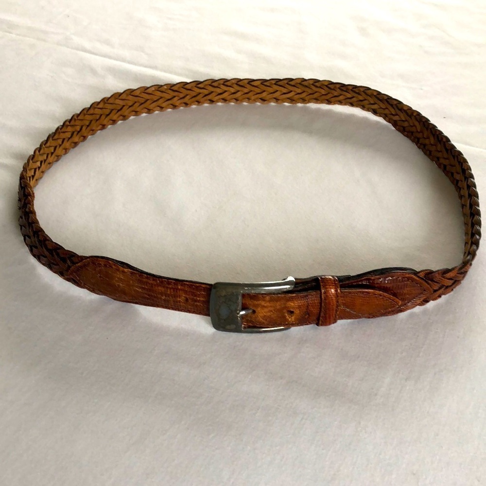 Teju lizard men’s belt made in Argentina GUC. - Picture 14 of 17